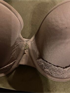 ThirdLove Dusty Mauve Lace-Trim T-Shirt Bra size 36C
